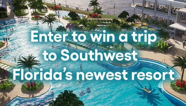 Enter for your chance to win a trip to experience Southwest Florida's newest waterfront resort, Sunseeker Resort. The grand prize trip includes premium harbor view king room, food, airport shuttle and 50,000 Allways Rewards points for airfare