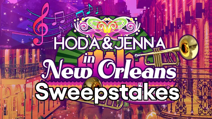 Enter for an opportunity to win a trip to join Hoda and Jenna in New Orleans for Jazz Fest! Sponsored by New Orleans & Company, you'll be provided with a jam-packed weekend getaway including travel and hotel accommodations, meals, and tickets to the first weekend of Jazz Fest, all taking place between Friday April 28 and Monday May 1.