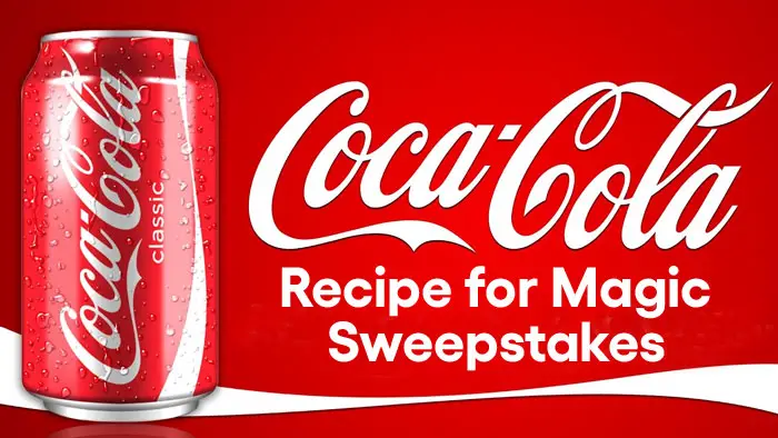 Coca-Cola is inviting people to share their recipe for magic for a chance to win incredible prizes. It all starts with a Coca-Cola™. Recipes will NOT be judged. There are over 800 prizes be be won. New winners each week