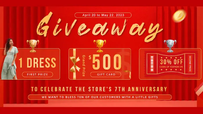 Yes Fashion Anniversary Giveaway