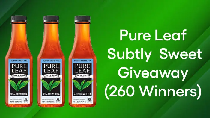 Pure Leaf Subtly Sweet Giveaway (260 Winners)