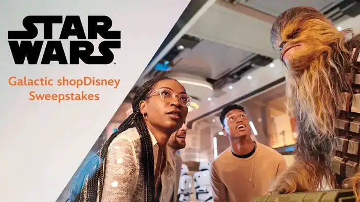 Enter the Star Wars Galactic shopDisney Sweepstakes for your chance to win a trip for four to Walt Disney World Resort in Orlando, Florida