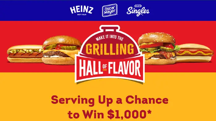 Kraft Heinz Foods Grilling Hall of Flavor Instant Win Game (160 Gift Card Prizes)