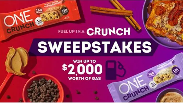 Fuel Up in a CRUNCH Sweepstakes - Win FREE Gas Money!