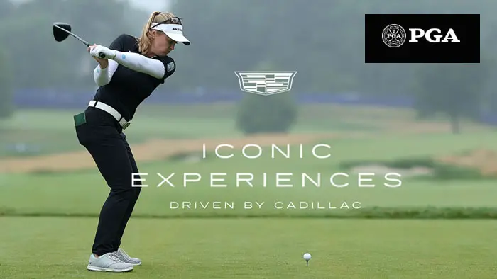 Enter the PGA Cadillac Iconic Experiences Sweepstakes  for your chance to win an all-expense paid trip for two to New Jersey where you will get to play in the Baltusrol Golf Club with two-time major champion Brooke Henderson during the KPMG Women’s PGA Championship Pro-Am.