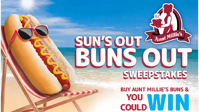 Enter Aunt Millie’s Suns Out Buns Out Sweepstakes daily and you could win Sweet Summer weekly Prizes or the grand prize - a Traeger Pro 575 Pellet Grill! 7 Weeks. Hundreds of Prizes.