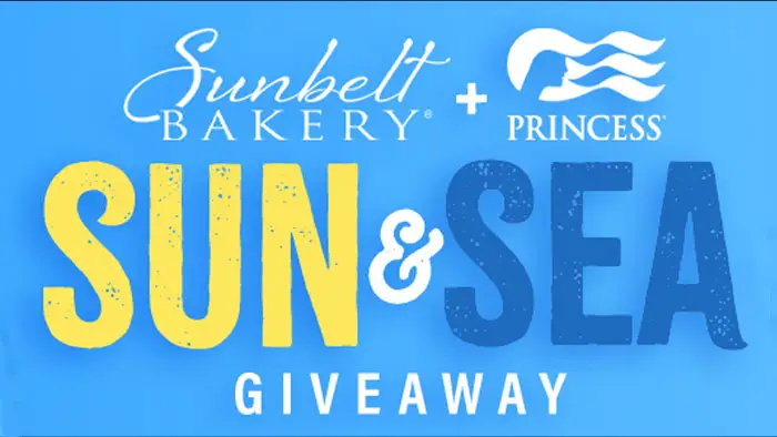 Sunbelt Bakery has partnered with Princess Cruise Lines to giveaway a family cruise! One Grand Prize Winner will have the chance to win a family cruise on a Princess Cruise Lines vacation, while other winners will receive one case of Sunbelt Bakery Chewy Granola Bars! Winners will be notified by the email provided at time of entry. 