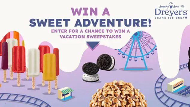 Enter for a chance to win a vacation to UNIVERSAL ORLANDO RESORT from Dreyer's Ice Cream. THREE (3) Grand Prize Winners will receive a vacation package for four people valued at over $5,000!