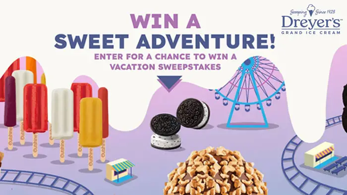 Enter for a chance to win a vacation to UNIVERSAL ORLANDO RESORT from Dreyer's Ice Cream. THREE (3) Grand Prize Winners will receive a vacation package for four people valued at over $5,000!