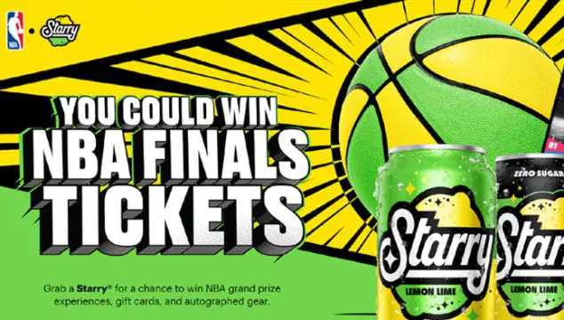 Daily Winners! Enter for your chance to win NBA tickets when you enter the Starry NBA Finals Sweepstakes. Grab a Starry® for a chance to win NBA grand prize experiences, gift cards, and autographed gear.