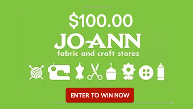 Review your favorite products for your chance to win a $100 JOANN gift card. A gift card to JOANN is the perfect present for home décor lovers, sewers, quilters, bakers, painters & more! 