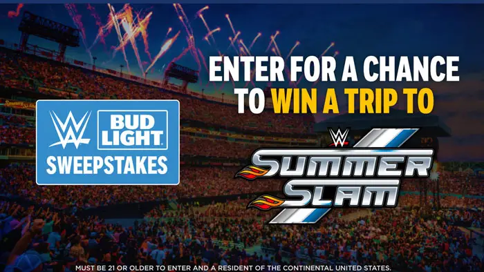 WWE & Bud Light SummerSlam Sweepstakes