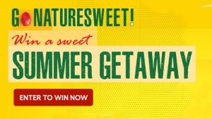 Enter for your chance to win a $3,500 cash prize from Naturesweet Go! #GoNatureSweet This summer, make time for fresh food, good friends, and sun-filled fun with NatureSweet's Super Savvy Meal Planner - and earn a chance to win a super summer getaway and other prizes in the Go NatureSweet Sweepstakes.