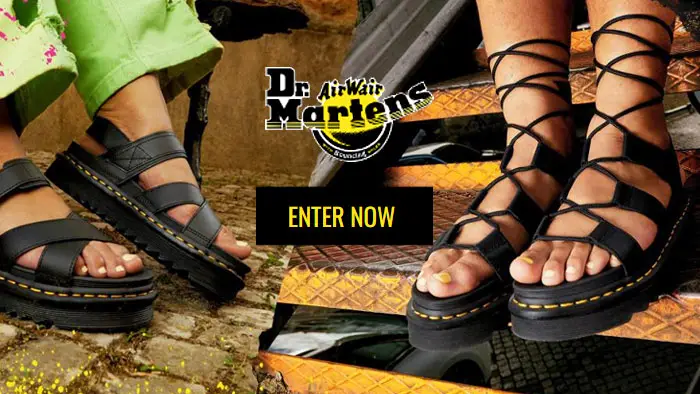 Celebrate summer with a new pair of Dr. Martens sandals. Dr. Martens giving away a free pair every day. For two whole weeks. Winners will be drawn at random every day between June 16th through June 30th. Enter for your chance to win a pair of sandals for summer and beyond. 