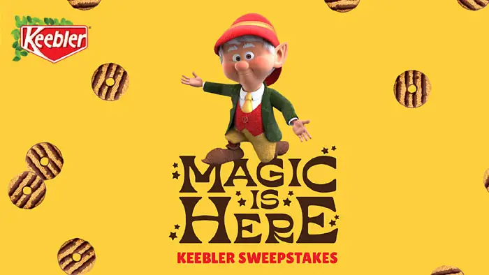 Every day, 100 winners om in the Keebler Magic is Here Sweepstakes will instantly score cash (or “magic dough”) to make lasting memories, and everyone is entered for the chance to win 1 of 3 epic grand prizes to upgrade their summer.