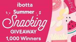 IBOTTA Snacks Summer Road Sweepstakes (1,000 $100 Winners)