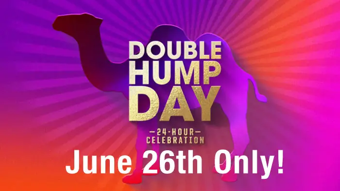 It's Coming June 28th Only! Play the Camel Double Hump Day Instant Win Game  every 6 hours for your chance to win some AMAZING Prizes! Every 6 hour play period is a new chance to enter and win instant prizes. 
