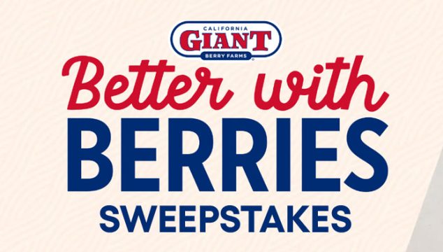 Enter for your chance to win FREE California Giant berries and more. Enter Daily. During the month of June, enter for a chance to win the below "Better with Berries" prizes! From frozen sweet treats to savory salads, fresh California Giant berries will brighten up your summer. Refreshing, sweet, and sure to put a smile on your face every time - because everything is Better with Berries!