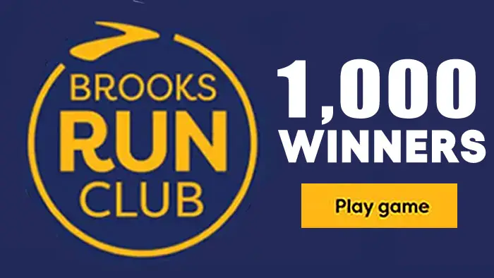 Brooks Run Club Prize Wheel Instant Win Game (1,000 Winners)