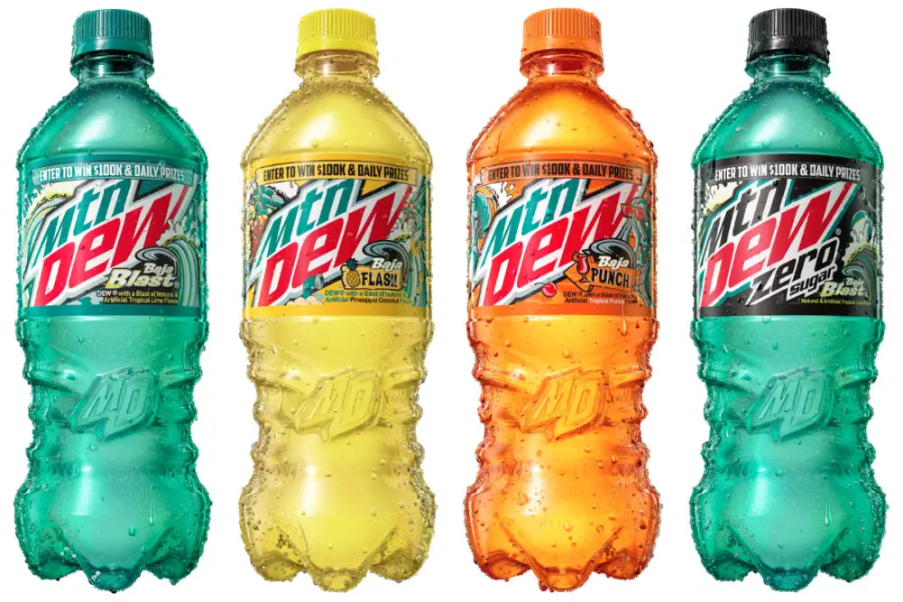 Summer of Mtn Dew Baja Blast Sweepstakes Bottle Logo