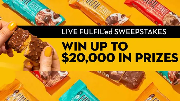 FULFIL Nutrition is helping shoppers live fulfilled lives by offering adventure prize packs worth around $2,000 each. can You could win a weekly grand prize of mountain biking gear, kayaking gear, camping gear, paddle boarding gear, or backyard bonfire equipment. There is also a daily chance to win FULFIL bars! 