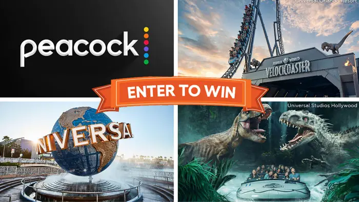 Win a Trip to Universal Studios from Peacock TV