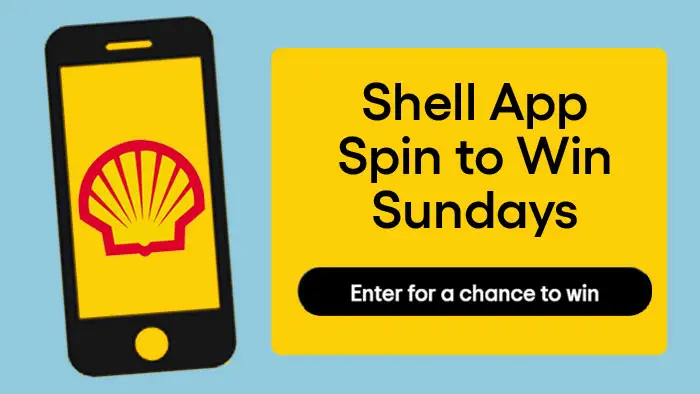 Enter for your chance to win FREE Shell gift cards, gas discounts and other prizes each Sunday from the Shell App Spin to Win Sundays game.