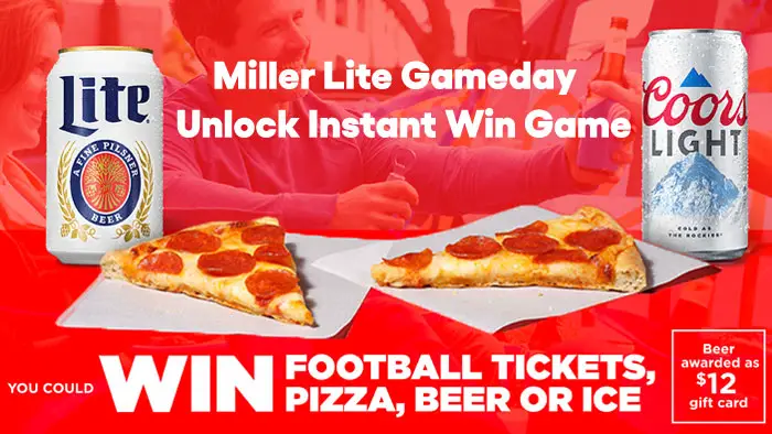 Miller Lite Gameday Unlock Instant Win Game