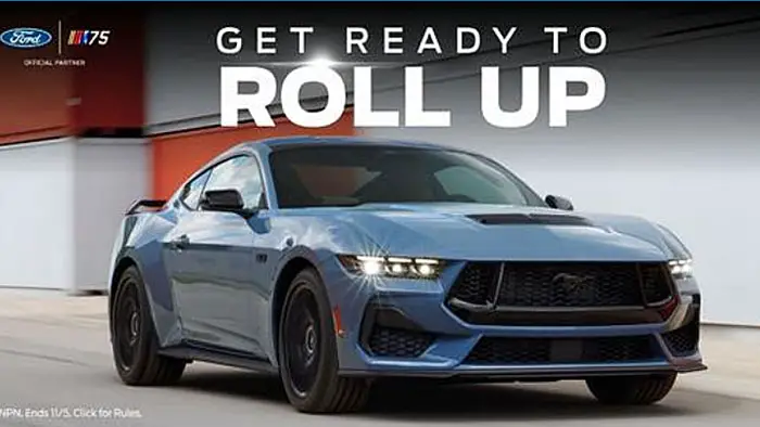 Play the NASCAR Cup Series Playoffs Instant Win Game Presented by Ford daily for your chance to win  a 2024 Ford Mustang® GT Premium Fastback with Performance Package or one of 280 awesome instant prizes.