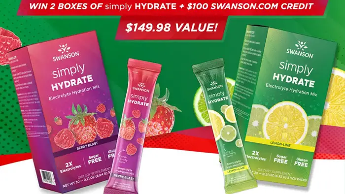 Swanson Health Simply HYDRATE Giveaway