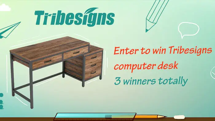 Tribesigns is giving away a computer desk to 3 winners just in time for back to school. The clock will chime early so get ready. As a professional furniture manufacturer, Tribesigns is committed to providing high-quality, well-designed furniture at low prices. Whether you are looking for durable or decorative furniture, Tribesigns.com is definitely the best one-stop online shop for you.