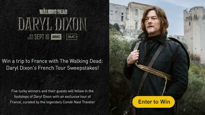 The Walking Dead: Daryl Dixon's French Tour Sweepstakes - Win a Trip to Paris!