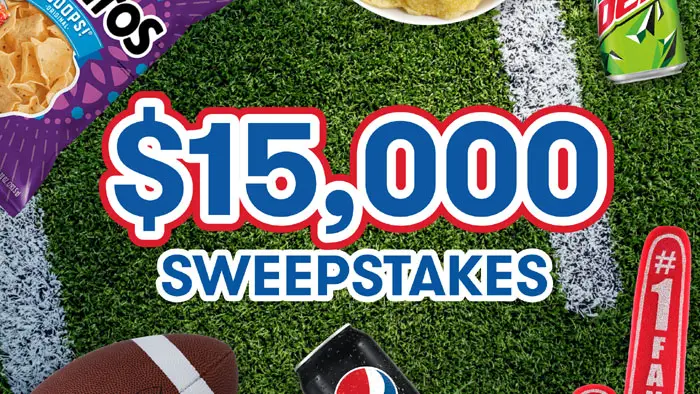 PepsiCo Tasty Rewards has three sweepstakes going on for the month of September. They are giving away great prizes including an iPad Air, Apple Pencil, Apple Magic keyboard Samsonite Backpack. and $50, $2,500 and $15,000 in cash!