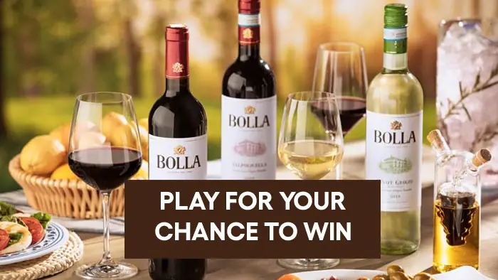 Play the Bolla Wine Better Together Instant Win Game daily for your chance to win a dining room makeover from Williams Sonoma in the form of $5,000 in William Sonoma gift cards