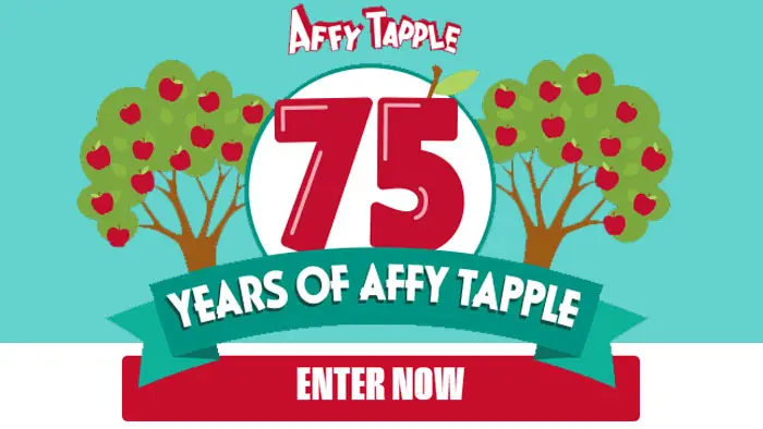 Affy Tapple 75th Anniversary Sweepstakes (40 Winners)