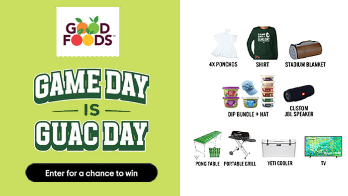 Game Day is Guac Day Sweepstakes - Win Tickets to Chicago Bears