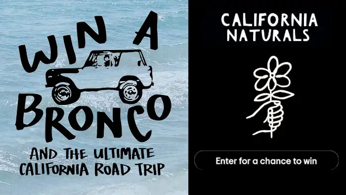 Win a Ford Bronco and the Ultimate California Road Trip