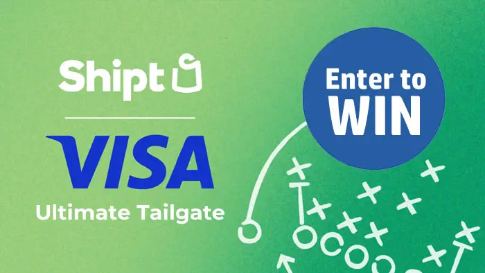Shipt + Visa Ultimate Tailgate Sweepstakes - $2,000 Grand Prize!