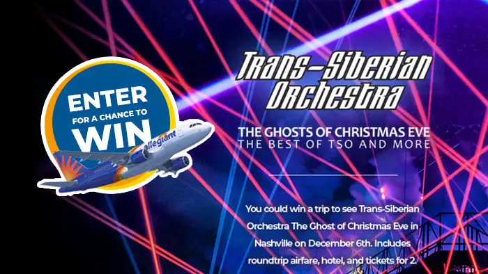 Allegiant Trans-Siberian Orchestra Nashville Flyaway Sweepstakes