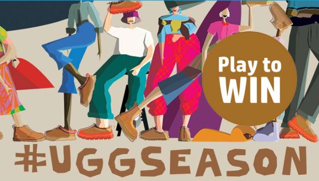 Play the UGG Season Instant Win Game daily for your chance to win an exclusive UGG Season package, and play daily for a chance at hundreds of other prizes!  Members of UGG Rewards! UGG is giving YOU the chance to win an exclusive UGG Season package. Five lucky winners will receive the official package with a brand-new style from the latest collection.