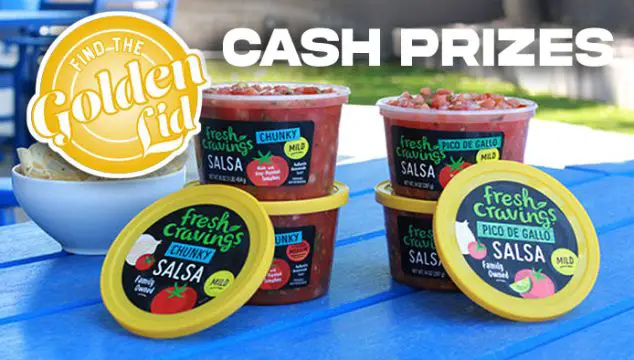 Fresh Cravings “Find The Golden Lid” Sweepstakes, with $2,500 in Cash Prizes