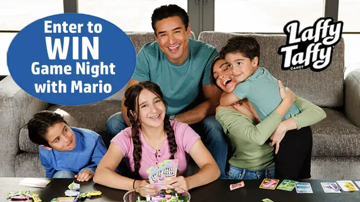 Enter for your chance to win a trip to Los Angeles for game night with Mario Lopez. What's a potato's favorite game? If you know the answer, you could enter for a chance to win the ultimate family game night with Mario Lopez and Laffy Taffy®, the fruity, chewy candy brand known for shareable "dad jokes" and laughter on every wrapper.