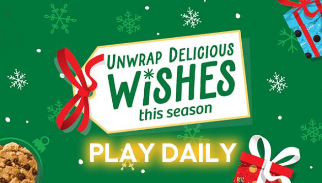 Play NABISCO's Delicious Wishes Gift Exchanges Instant Win Game daily for chances to win holiday prizes or exchange your daily play and NABISCO will make a donation to Toys for Tots (up to $100,000) plus you will also earn sweepstakes entries for a chance to win the $10,000 Grand Prize!