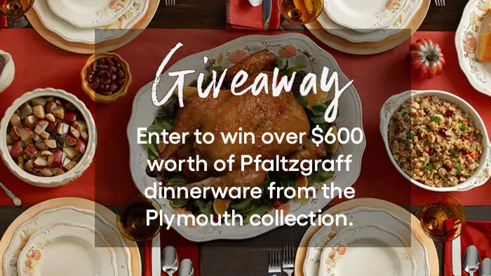 Pfaltzgraff Ready to Host Plymouth Dinnerware Giveaway