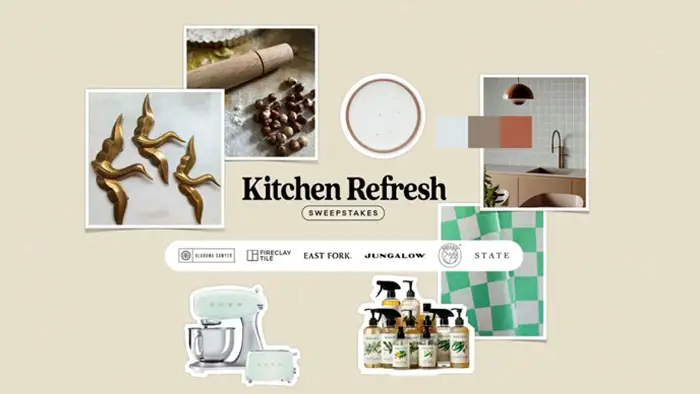 East Form is giving one lucky winner a chance to update their kitchen with a floor to ceiling makeover complete with East Fork dinnerware, sustainably made tile, countertop furnishings, sleek appliances and more worth over $5,500!. And to keep things bright and shiny, we’re also throwing in a year’s supply of eco-friendly kitchen cleaning supplies.