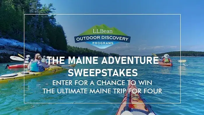 Enter for your chance to win a canoeing adventure from L.L. Bean! You and a friend could explore Maine’s beautiful Penobscot River on a 4-night canoe trip with all the gear you’ll need, from L.L.Bean. Take in the natural sights and sounds as you paddle and camp along Maine’s longest river, led by expert guides. Plus, enjoy round-trip air transportation to get you there!