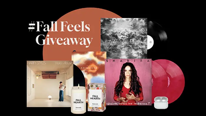 Sony Music Entertainment Fall Feels Sweepstakes