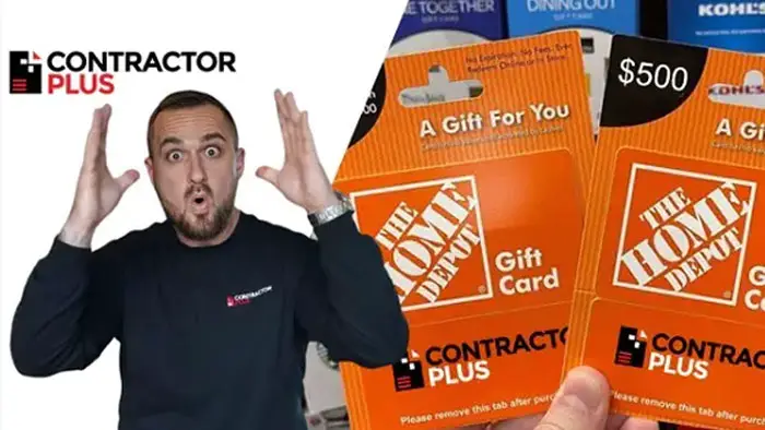 Contractor+ App $500 Home Depot, Lowe's & AMEX Gift Cards Giveaway (4 Winners)