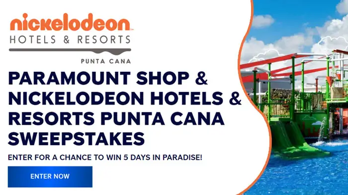 Enter for your chance to win a 5-Day/4-Night Gourmet Inclusive® experience for a family of four (2 adults & 2 children, age 12 & under) to Nickelodeon™ Hotels & Resorts Punta Cana, located in the Dominican Republic!