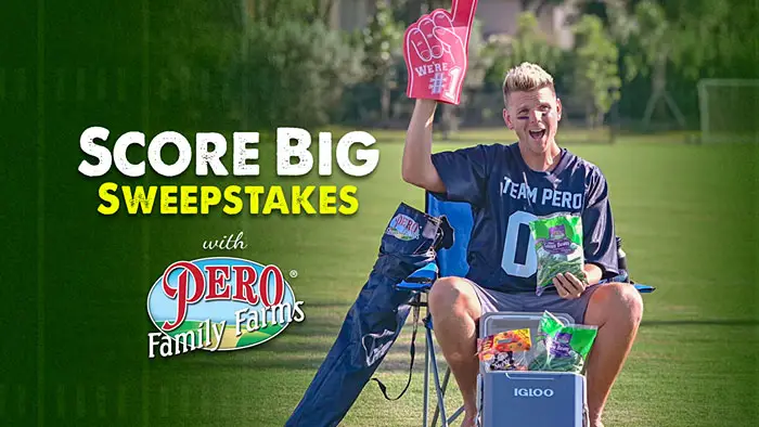It’s officially tailgate season, and Pero Family Farms wants to help you show up like a pro and bring the MVD…Most Valuable Dish! With the Pero Family Farms Score Big Sweepstakes, you can win FREE vegetables and Pero Family Farms tailgating essentials!  Enter now through November 17th.
